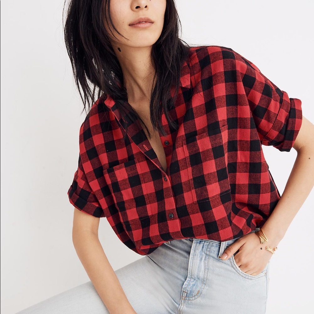 NWT Madewell Flannel Courier Shirt